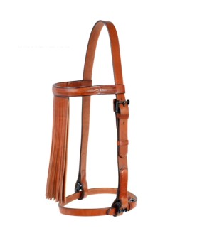 Cabezada vaquera con fundones 'Los Nietos' | Hebilla pavonada