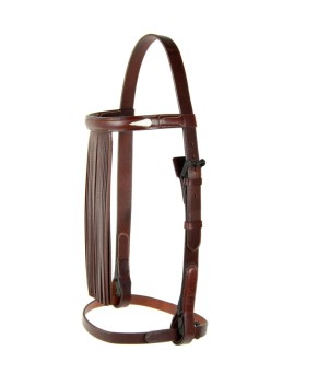 Cabezada vaquera con fundones 'Los Nietos' | Hebilla pavonada