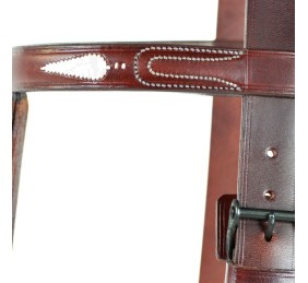 Cabezada vaquera con fundones 'Los Nietos' | Hebilla pavonada