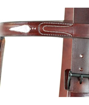 Cabezada vaquera con fundones 'Los Nietos' | Hebilla pavonada