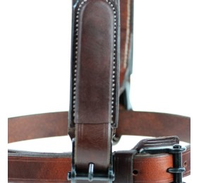 Cabezada vaquera con fundones 'Los Nietos' | Hebilla pavonada