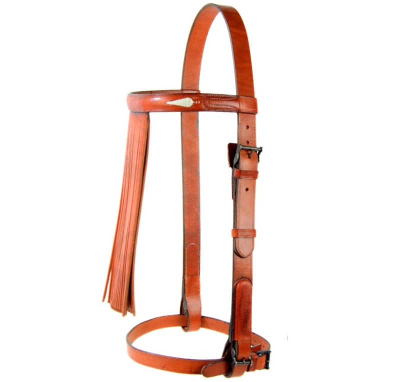 Cabezada vaquera con fundones 'Los Nietos' | Hebilla fragua