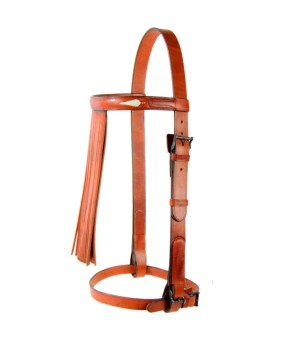 Cabezada vaquera con fundones 'Los Nietos' | Hebilla fragua