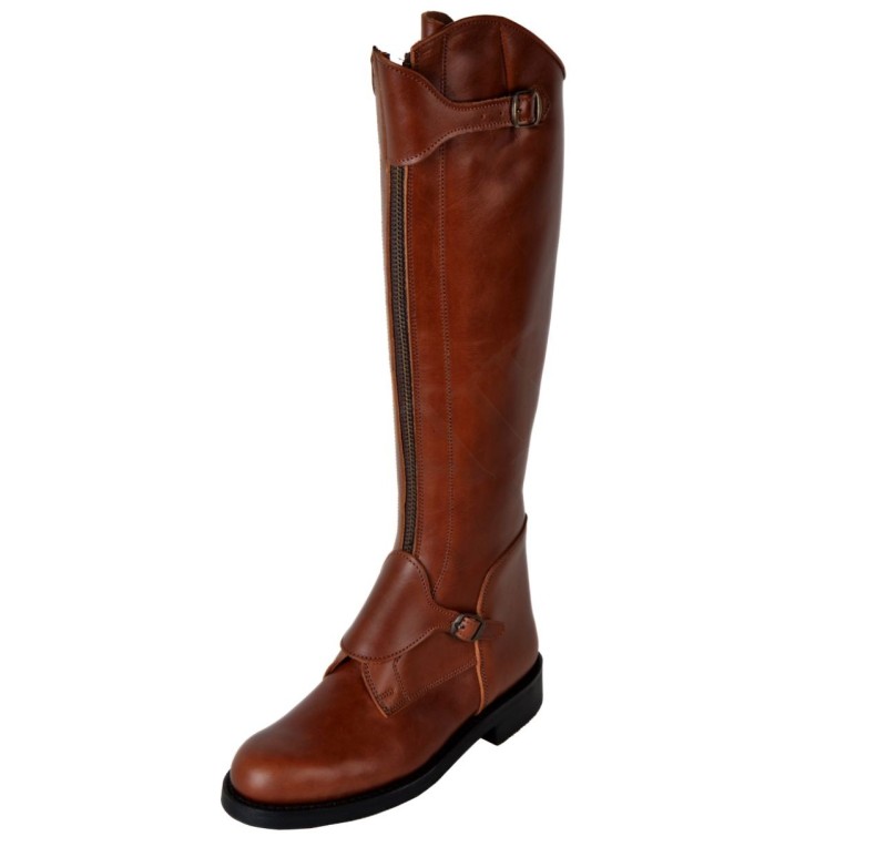 Bota de polo con salva estribo 1574 | Piso Frank | Bronce