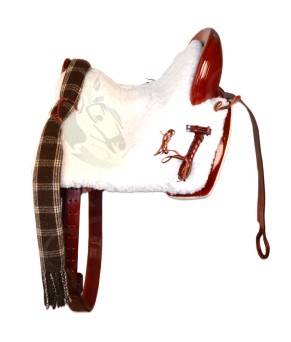 Silla de montar vaquera de fibra modelo Dalia | Cereza