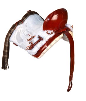 Silla de montar vaquera de fibra modelo Dalia | Cereza