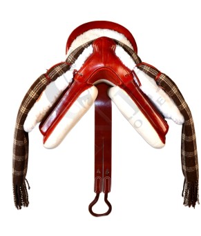 Silla de montar vaquera de fibra modelo Dalia | Cereza