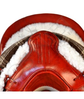 Silla de montar vaquera de fibra modelo Dalia | Cereza