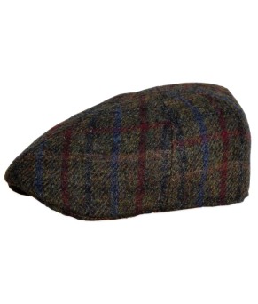 Gorra Gatsby Harris Tweed Cuadros Verdes