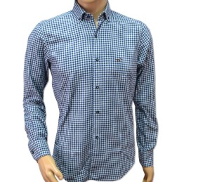 CAMISA ML 55302 Cuadros azul TECKEL