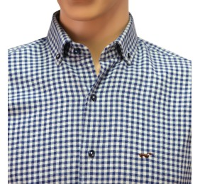 CAMISA ML 55302 Cuadros azul TECKEL