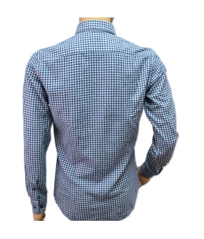 CAMISA ML 55302 Cuadros azul TECKEL