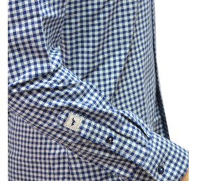 CAMISA ML 55302 Cuadros azul TECKEL