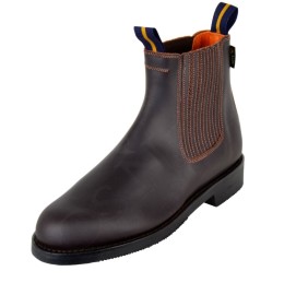 Botín rociero serraje | Piso frank | Castaña