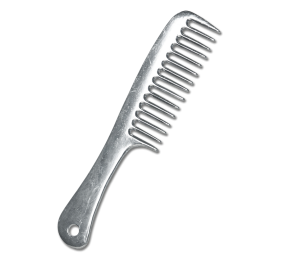 Peine de metal para crines con empuñadura Waldhausen