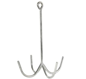 Soporte de metal para arreos con 4 brazos