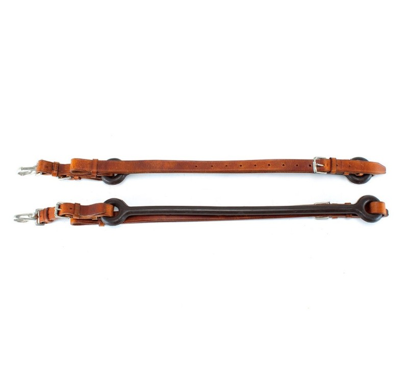 Rienda de atar cuero y goma larga Kamell