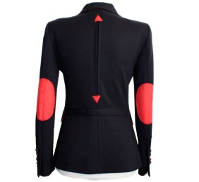 Chaqueta de lana de mujer |  Punto roma azul marino