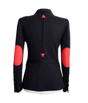 Chaqueta de lana de mujer |  Punto roma azul marino