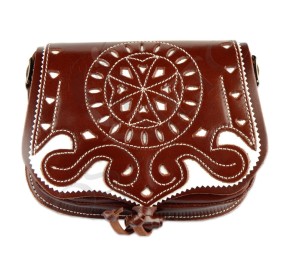 Bolsito Amazona Riñonera Cuero Hebilla