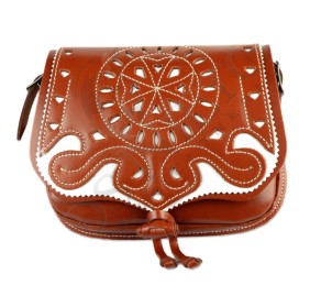 Bolsito Amazona Riñonera Cuero Hebilla