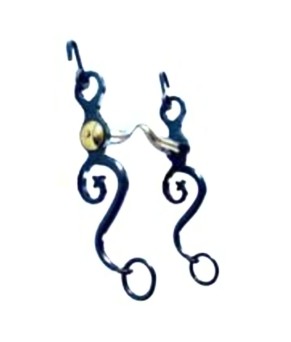 Bocado alta escuela López | Pavonado | Embocadura inoxidable