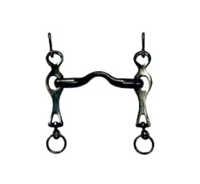 Bocado portugués López | Embocadura lisa | Pavonado