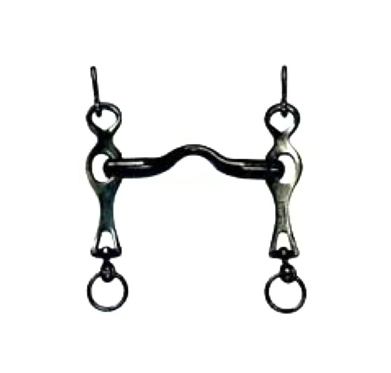 Bocado portugués López | Embocadura lisa | Pavonado