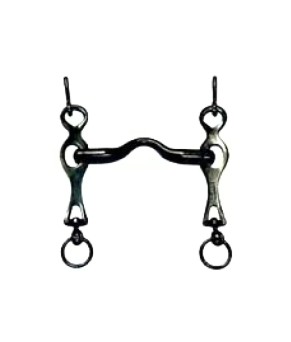 Bocado portugués López | Embocadura lisa | Pavonado