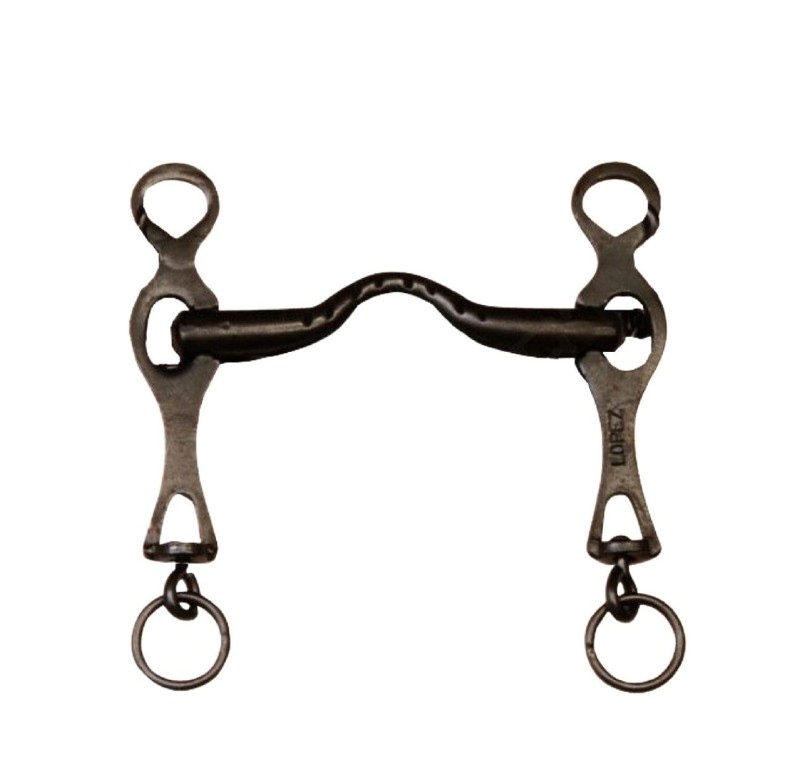 Bocado portugués López | Embocadura estriada