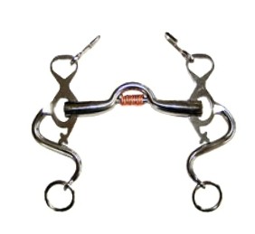 Bocado portugués López | Camas en 'S' | Embocadura asa caldera anillas cobre