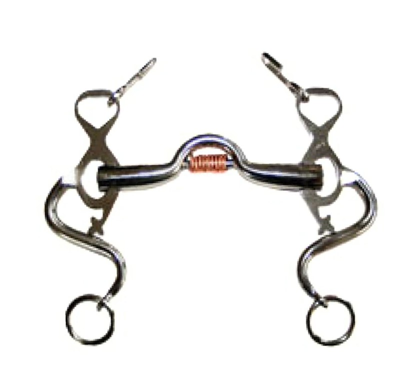 Bocado portugués López | Camas en 'S' | Embocadura asa caldera anillas cobre