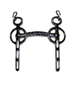 Bocado para enganche globo| Embocadura puente estriada