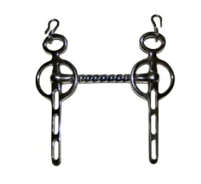 Bocado para enganche globo| Embocadura recta estriada