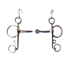 Bocado inglés pelham | Embocadura partida o filete