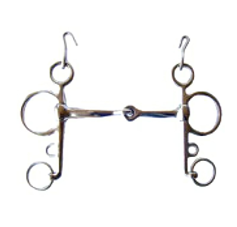 Bocado inglés pelham | Embocadura partida o filete