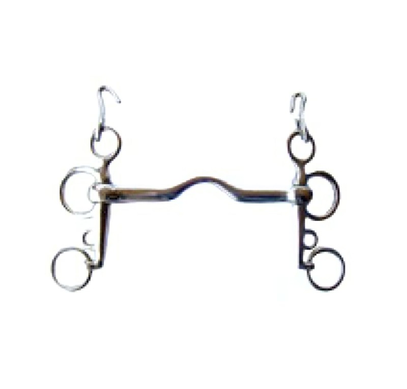 Bocado inglés pelham corto | Embocadura suave