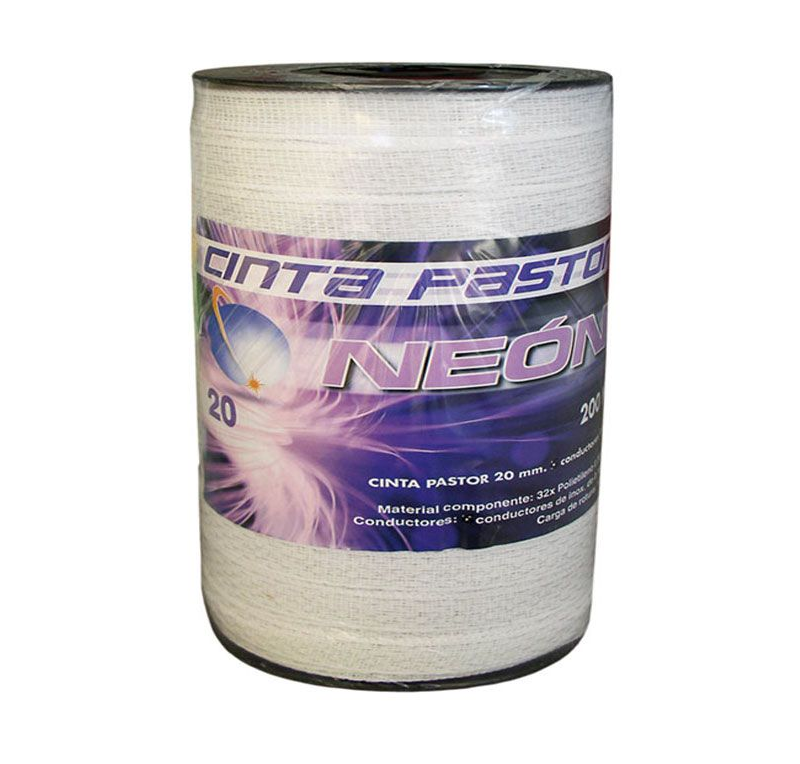 Cinta Conductora Neon Para Pastor Eléctrico 20 mm / 200 m