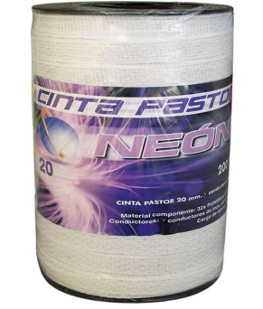 Cinta Conductora Neon Para Pastor Eléctrico 20 mm / 200 m