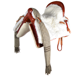 Silla de montar vaquera de fibra modelo Dalia | Avellana