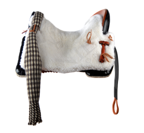 Silla de montar vaquera de fibra modelo Dalia | Negra