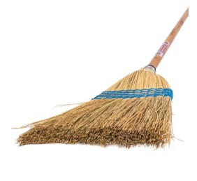 Escoba de maíz Red Gorilla con mango de madera
