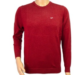 Jersey de punto cuello redondo Teckel | Burdeos (Color 09)