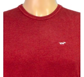 Jersey de punto cuello redondo Teckel | Burdeos (Color 09)