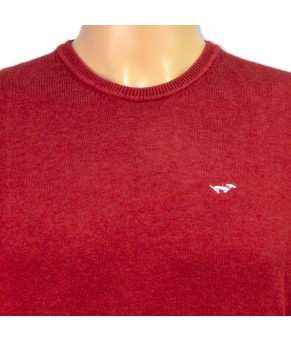 Jersey de punto cuello redondo Teckel | Burdeos (Color 09)