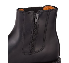 Botín 1FFC serraje con cremallera | Castaña