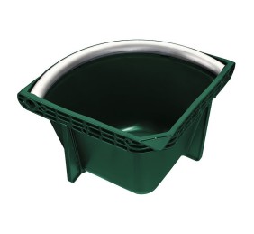 Comedero de esquina de polipropileno