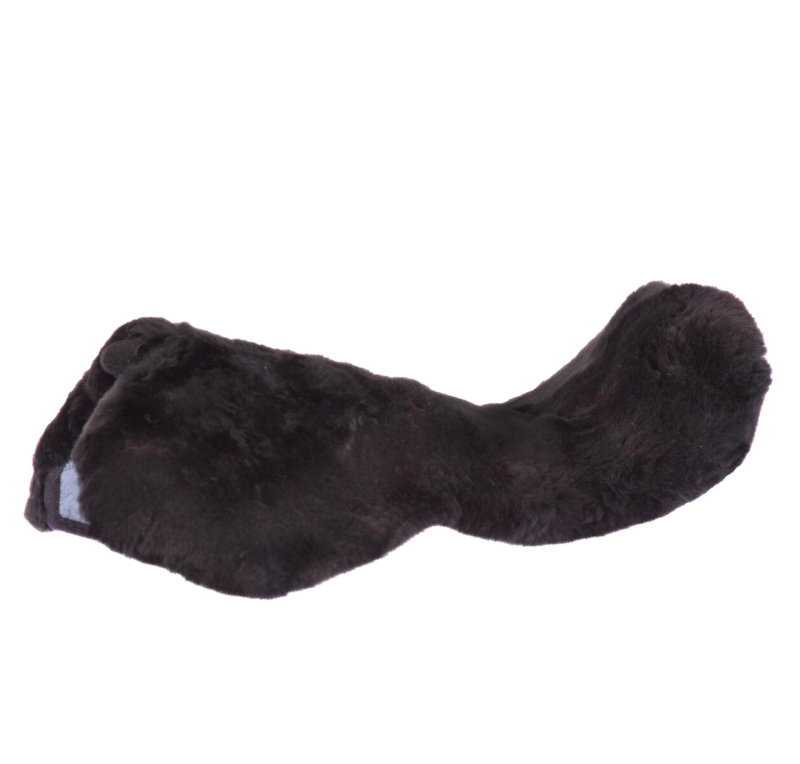 Funda para asiento de silla inglesa BR en piel de oveja