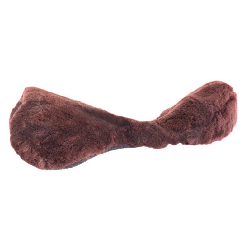 Funda para asiento de silla inglesa BR en piel de oveja