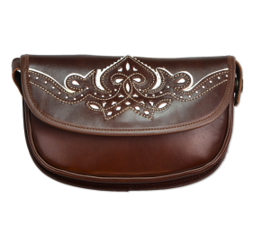 Bolsito-riñonera M-180 | Cereza / Adornos Blancos